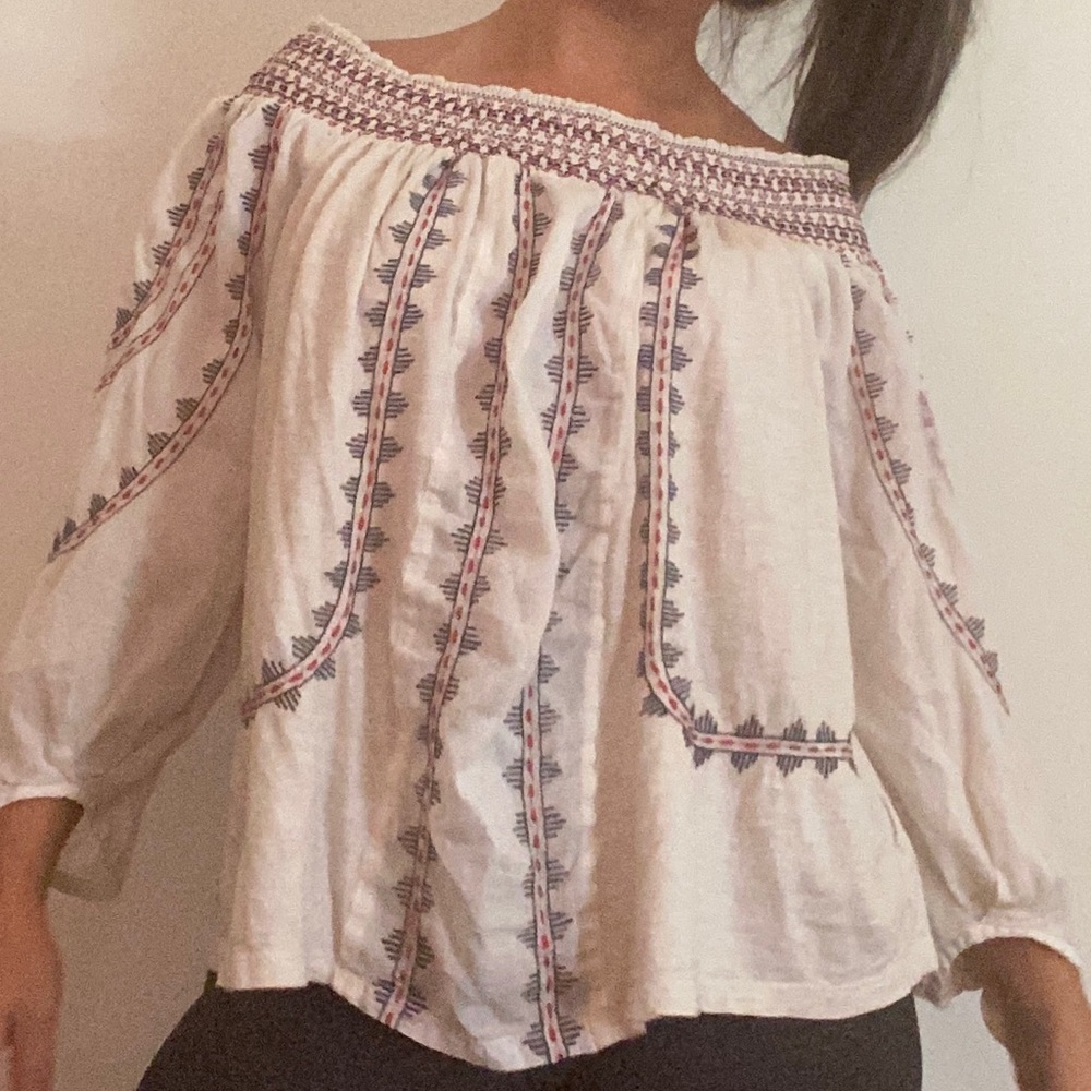vintage america blues size large off shoulder top